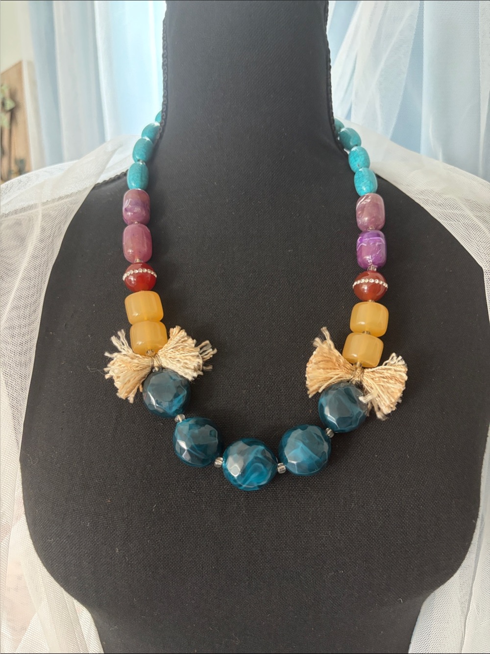 LOFT Multi-Color Beaded Specific Fringe Limited Edition
